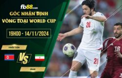 fb88-soi kèo Triều Tiên vs Iran