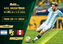 Fb88 soi kèo trận đấu Argentina vs Peru