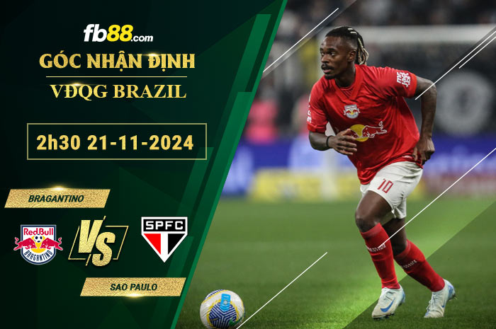 Fb88 soi kèo trận đấu Bragantino vs Sao Paulo