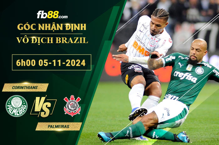 Fb88 soi kèo trận đấu Corinthians vs Palmeiras