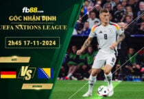 Fb88 soi kèo trận đấu Đức vs Bosnia