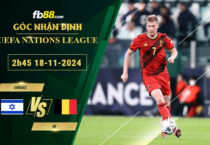 Fb88 soi kèo trận đấu Israel vs Bỉ