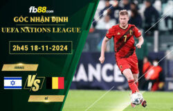 Fb88 soi kèo trận đấu Israel vs Bỉ