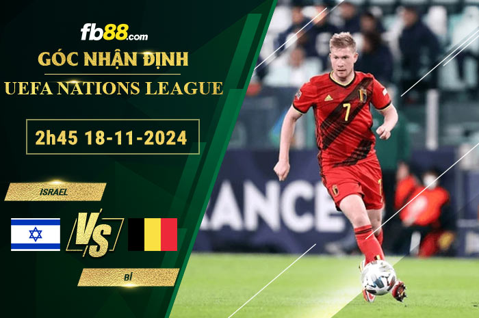 Fb88 soi kèo trận đấu Israel vs Bỉ